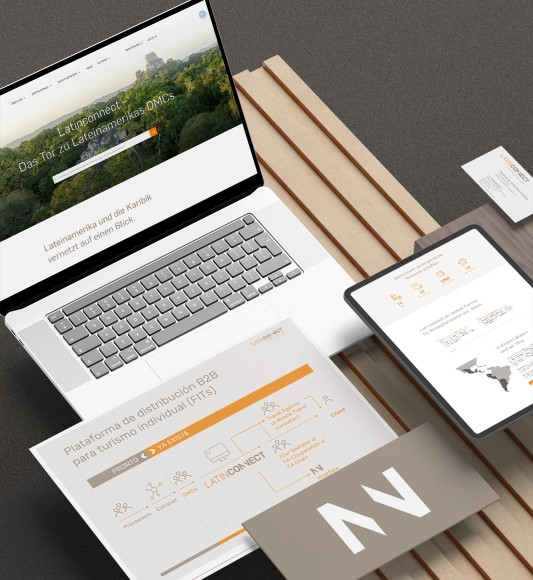 Website und Drucksachen von Latinconnect