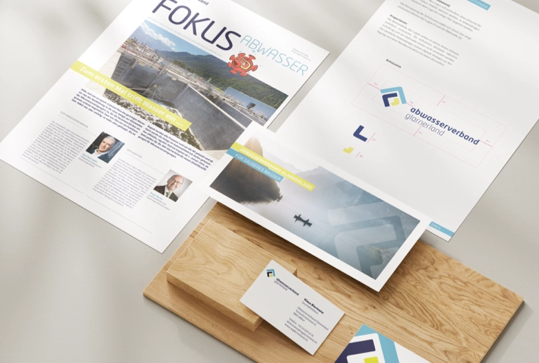 Branding Unterlagen des Abwasserverband Glarnerland